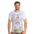 Camiseta Nossa Senhora de Fátima Estampada / Branco