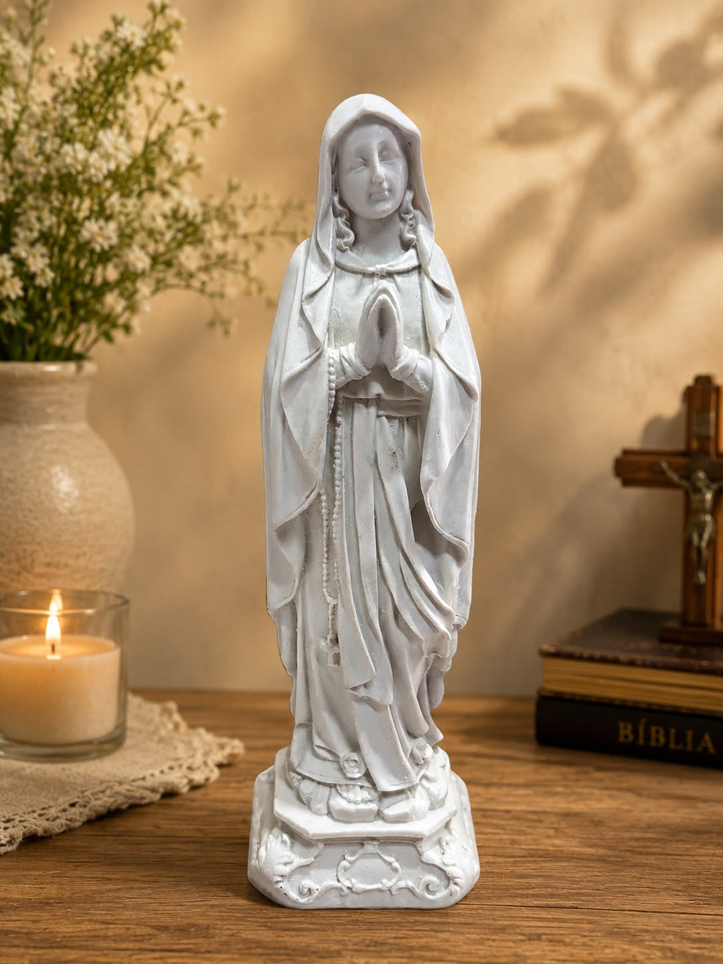 Imagem Nossa Senhora de Lourdes em Resina Premium 22CM