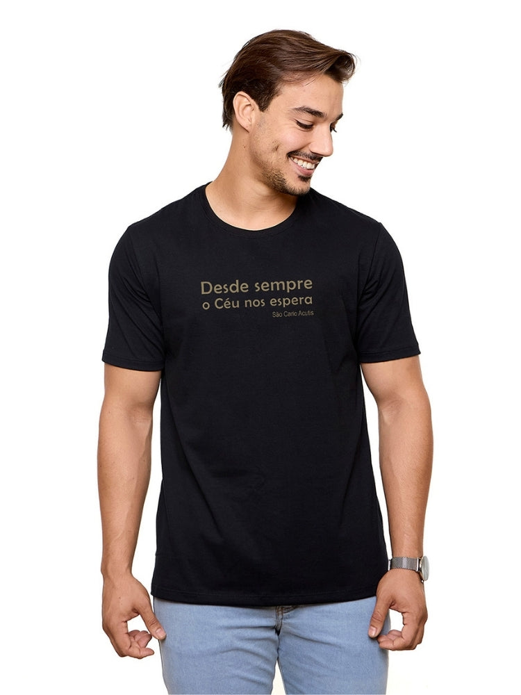 Camiseta Ágape São Carlo Acutis DV13753 Preto